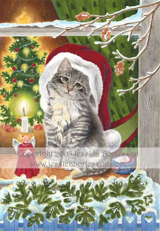 Christmas Kitty (c) Jessica Borjesson